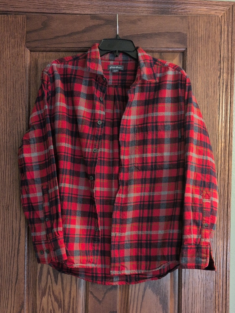 Classic Red Plaid Flannel Shirt - Men